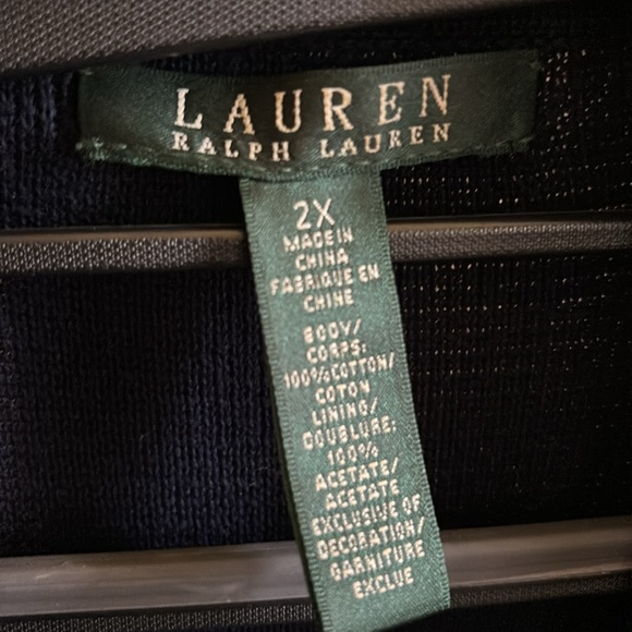 Lauren Ralph Lauren Navy Blazer with Crest size 2X EUC - Picture 2 of 6